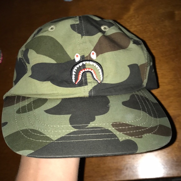 camo bape hat
